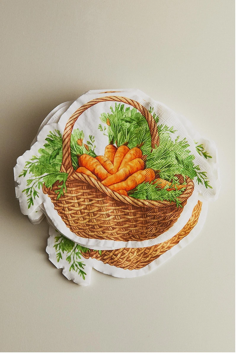 CARROT PAPER NAPKIN PACK (20-COUNT)