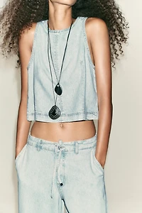 Z1975 SHORT DENIM TOP