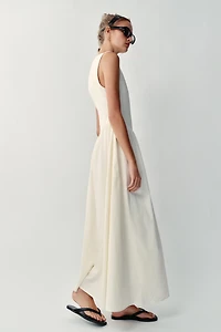 COMBINATION MIDI DRESS