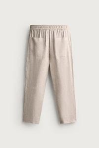 PANTALON COUPE DÉCONTRACTÉE 100% LIN