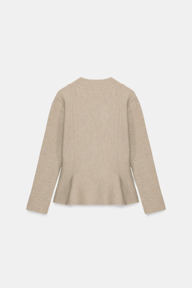 PEPLUM CARDIGAN