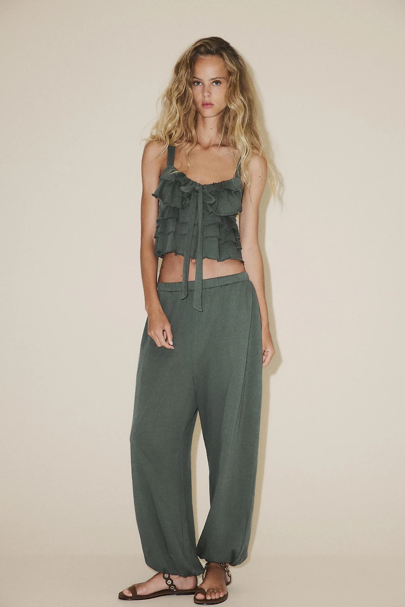RUFFLED BOW TOP