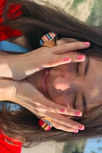 2-PACK RESIN STRIPED RINGS