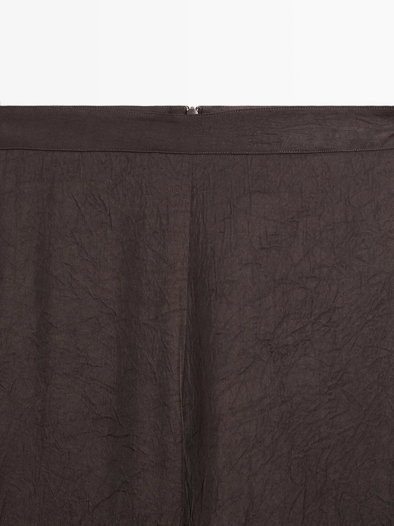 Pantalon fluide fendu