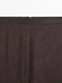 Pantalon fluide fendu