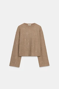 PULL CÔTELÉ BRILLANT