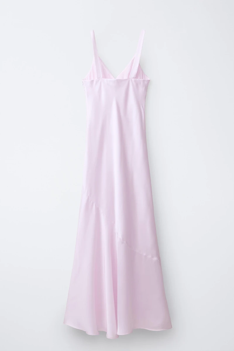 SATIN EFFECT DRESS