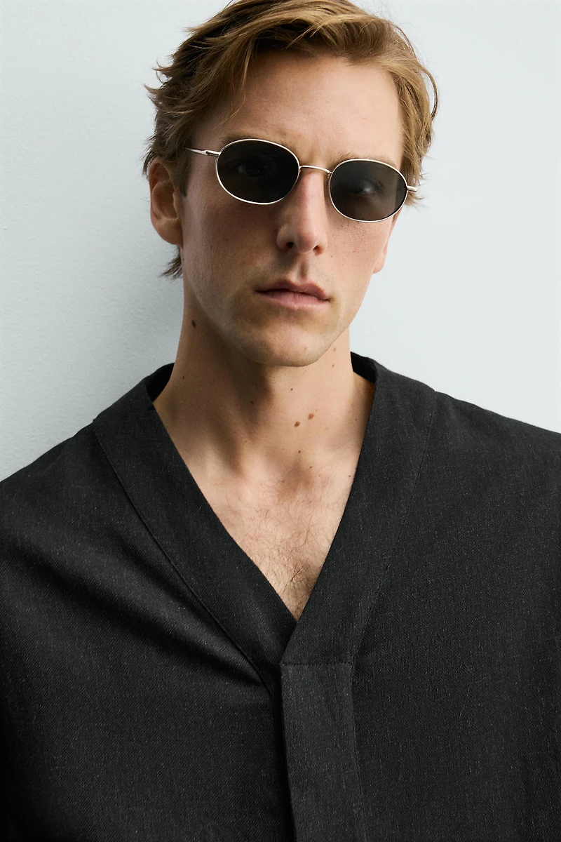 RELAXED FIT VISCOSE-HEMP SHIRT