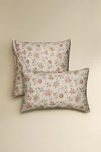 FLORAL SATEEN PILLOWCASE (300 THREAD COUNT)