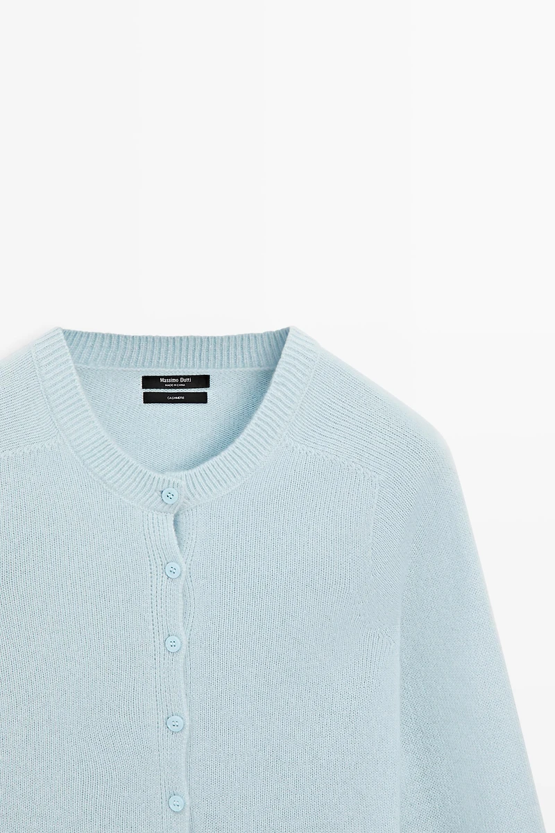 Cardigan court 100 % cachemire