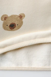 FOREST AND BEAR PRINT SWEATSHIRT