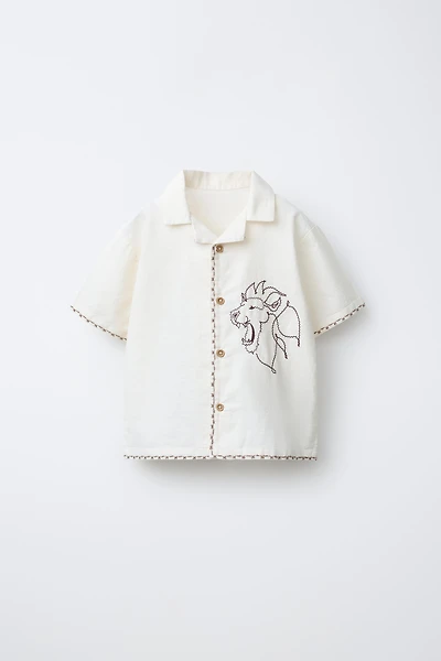 CHEMISE LION BRODÉ