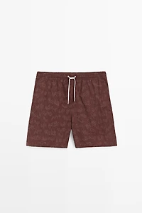 Printed swimming trunks
