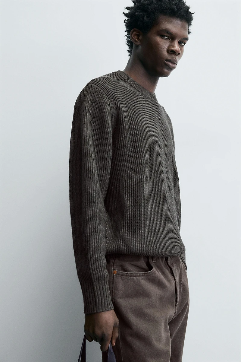 PURL KNIT JUMPER