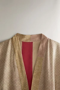 ROBE DE CHAMBRE À MOTIFS MIXTES | KATHARINE POLE