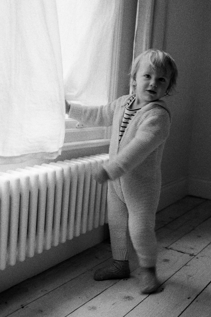 HOODED CHUNKY KNIT JUMPSUIT