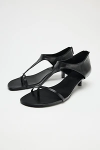 LEATHER KITTEN HEELED SANDALS 50TH ANNIVERSARY
