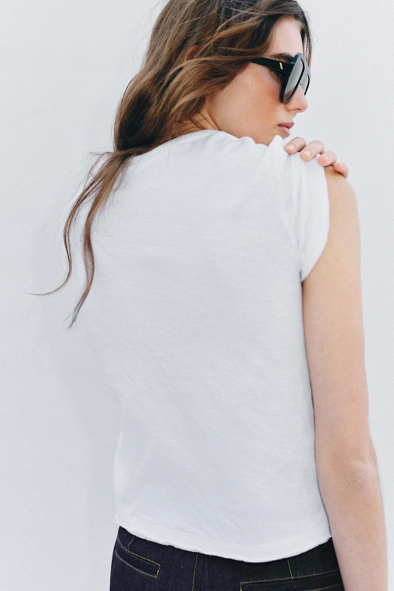 T-SHIRT RUSTIQUE EN COTON