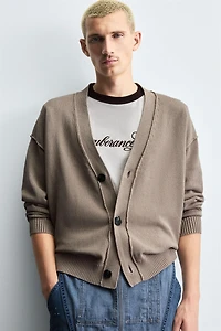 CARDIGAN RÉVERSIBLE EFFET ENVERS