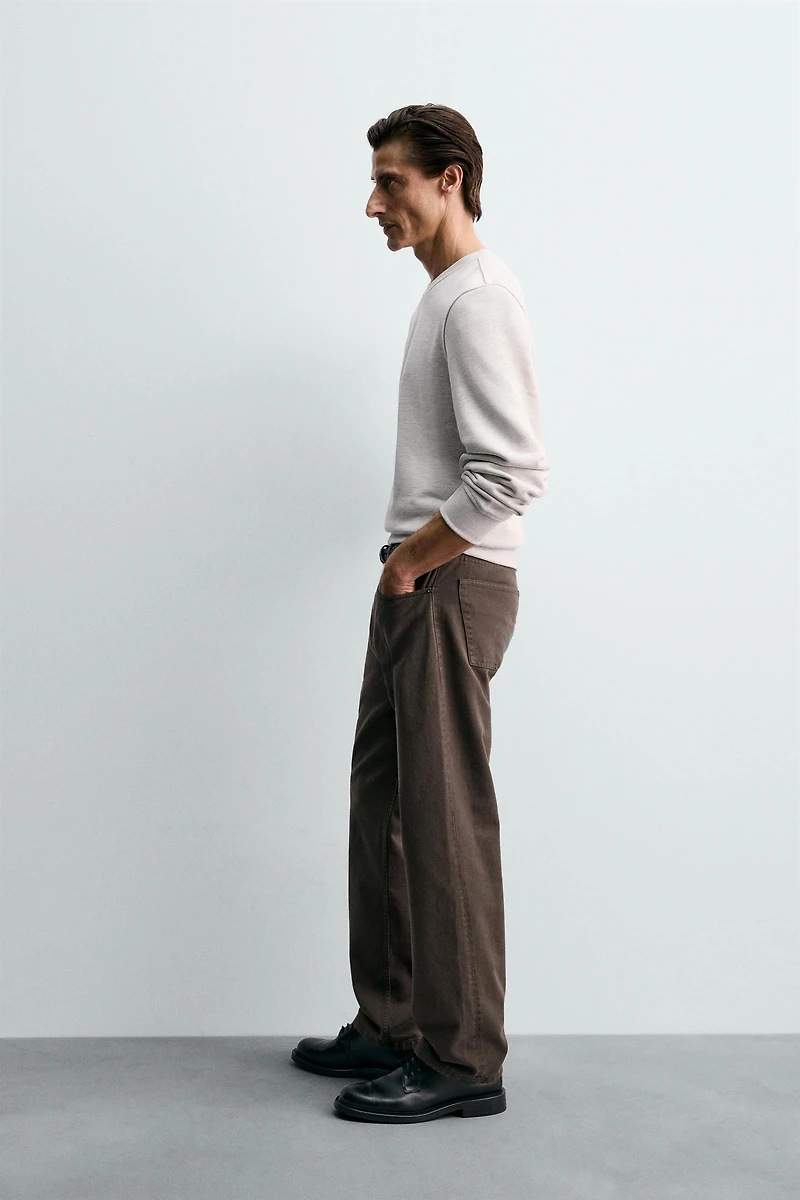 PANTALON STRAIGHT FIT STRUCTURÉ