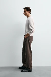 PANTALON STRAIGHT FIT STRUCTURÉ
