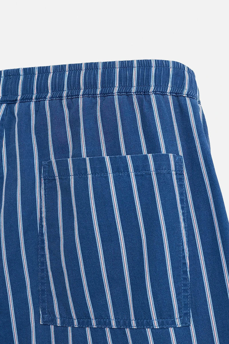 STRIPED RELAXED FIT PANTS