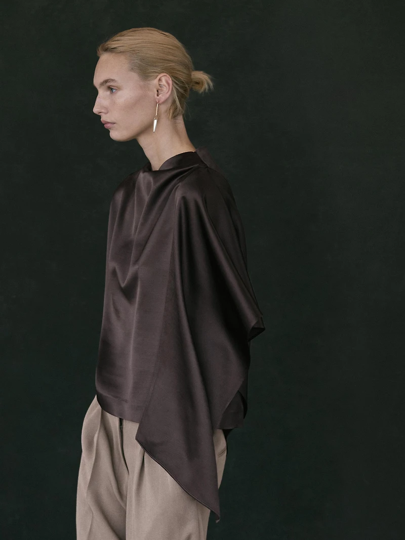 Chemisier fluide cape - STUDIO