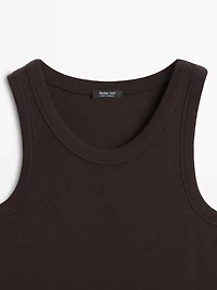 Cotton blend halter top