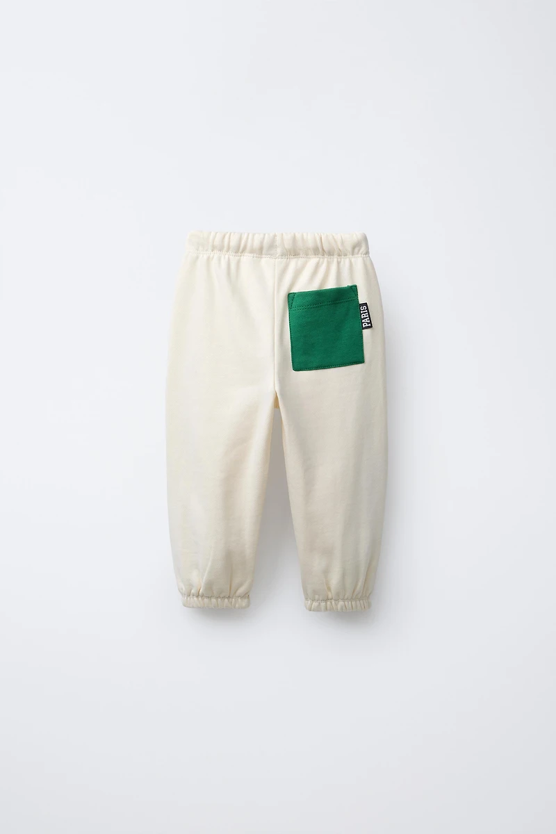 PANTALON DE JOGGING COLOR BLOCK