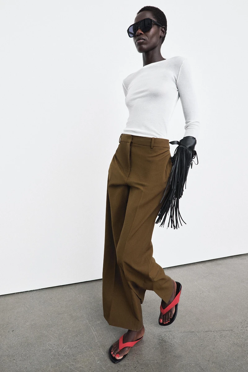 PANTALON DROIT À OUVERTURES ZW COLLECTION