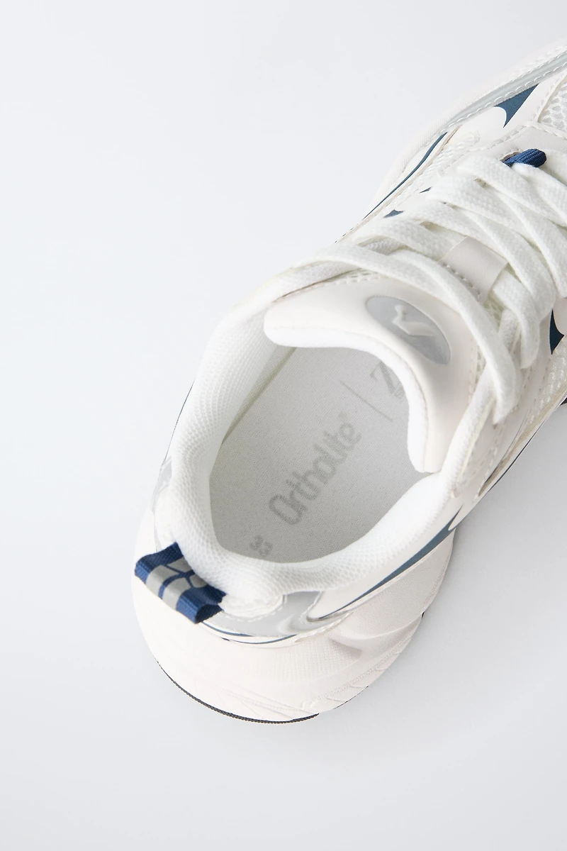 METALLIC MESH SNEAKERS