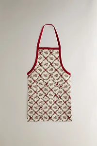CHRISTMAS FLORAL APRON
