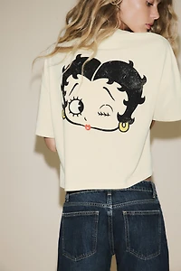T-SHIRT BETTY BOOP® EFFET DÉLAV