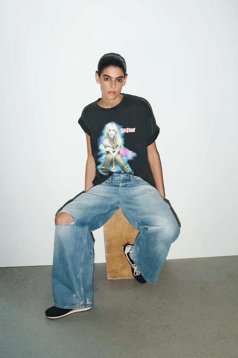 BRITNEY SPEASRS© WASHED EFFECT T-SHIRT