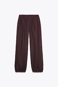 PANTALON BOUFFANT EN LIN