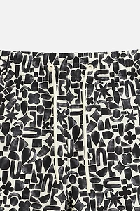 GEOMETRIC PRINT LONG SWIMSUIT