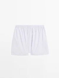 Double stripe print boxers