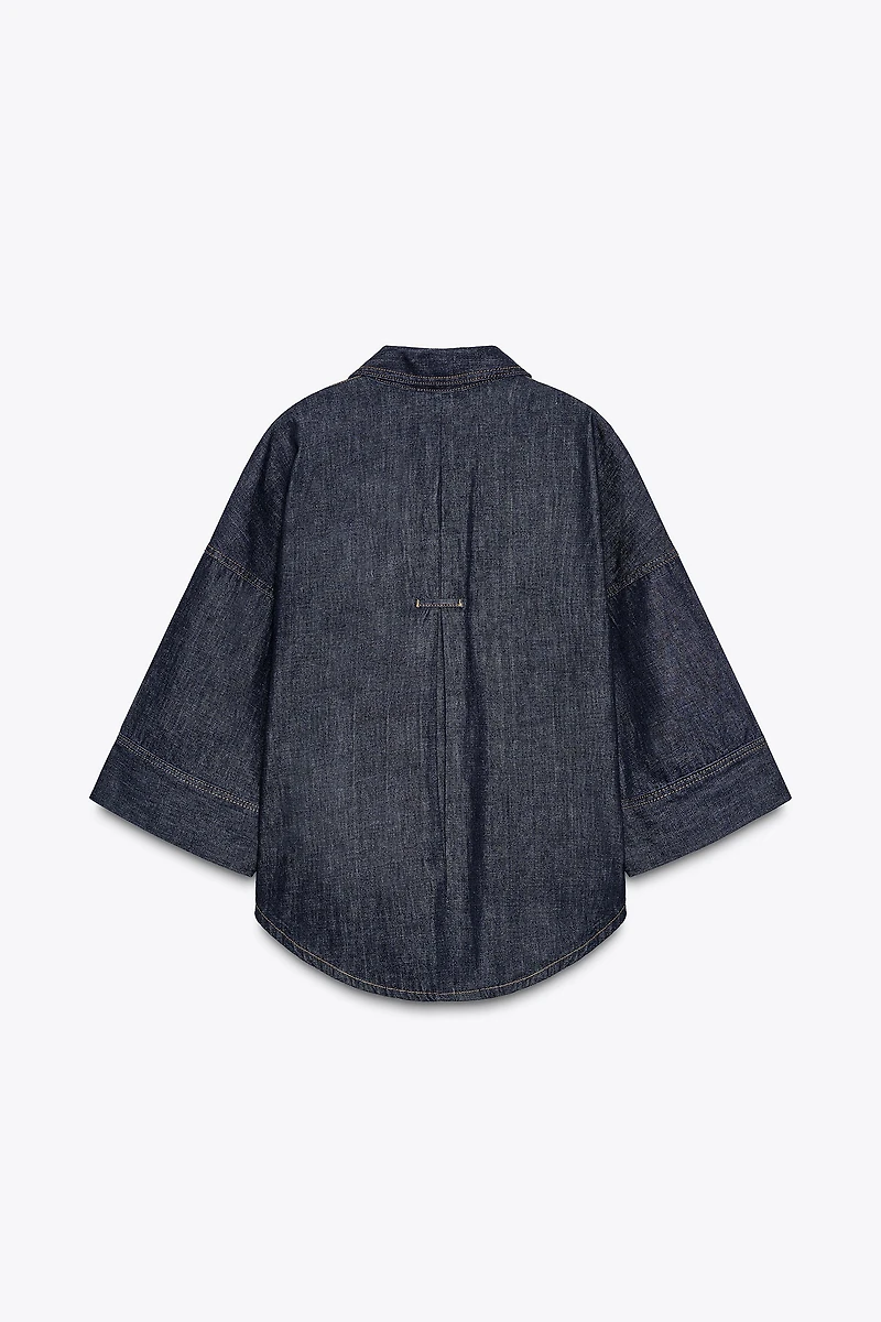 CHEMISE EN JEAN Z1975 À MANCHES LARGES