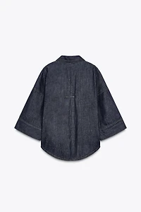 CHEMISE EN JEAN Z1975 À MANCHES LARGES