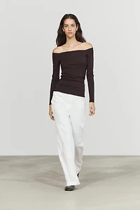 Stretch long sleeve top