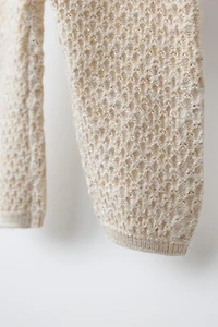 TEXTURED KNIT PANTS