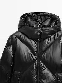 Water-repellent down puffer jacket