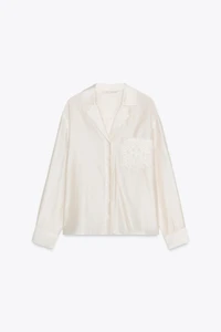 CHEMISE BRODÉE À POCHE ZW COLLECTION