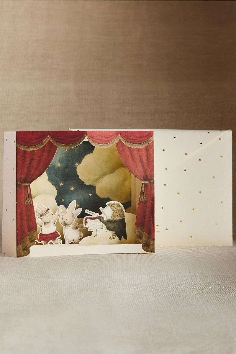 3D CHILDREN'S CHRISTMAS DANCERS POSTCARD SET