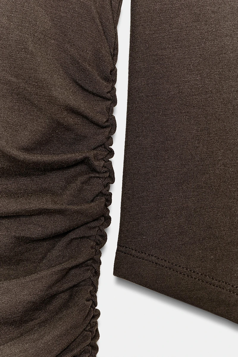 T-SHIRT COTON MODAL PLIS