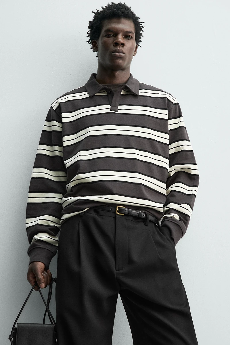 POLO REGULAR FIT À RAYURES