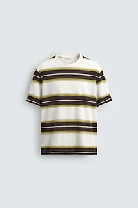 TEE-SHIRT JACQUARD RAYURES