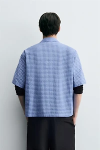 PLAID BOXY FIT SHIRT