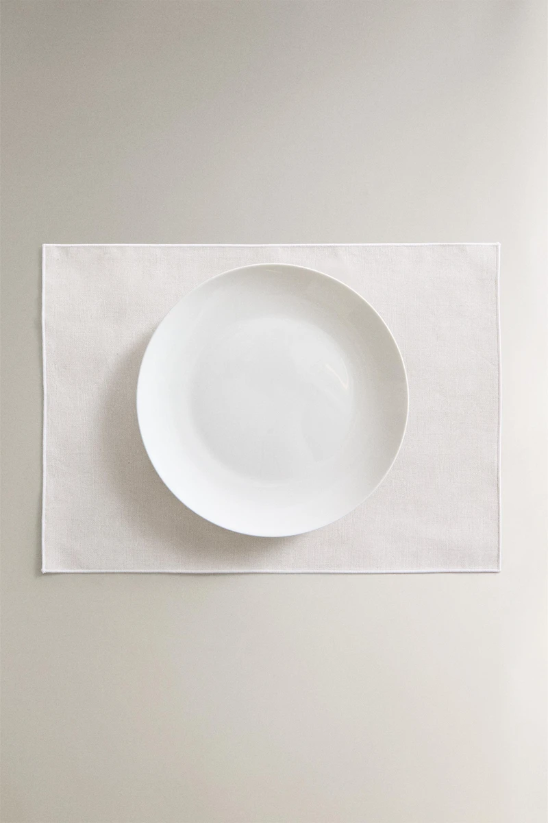 RESIN-COATED OVERLOCK PLACEMAT