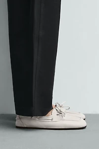 LEATHER BOAT SHOES